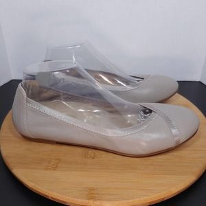 Vionic Caroll Leather Ballet Flats Womens 8.5 Round Toe Soft Comfort Shoes